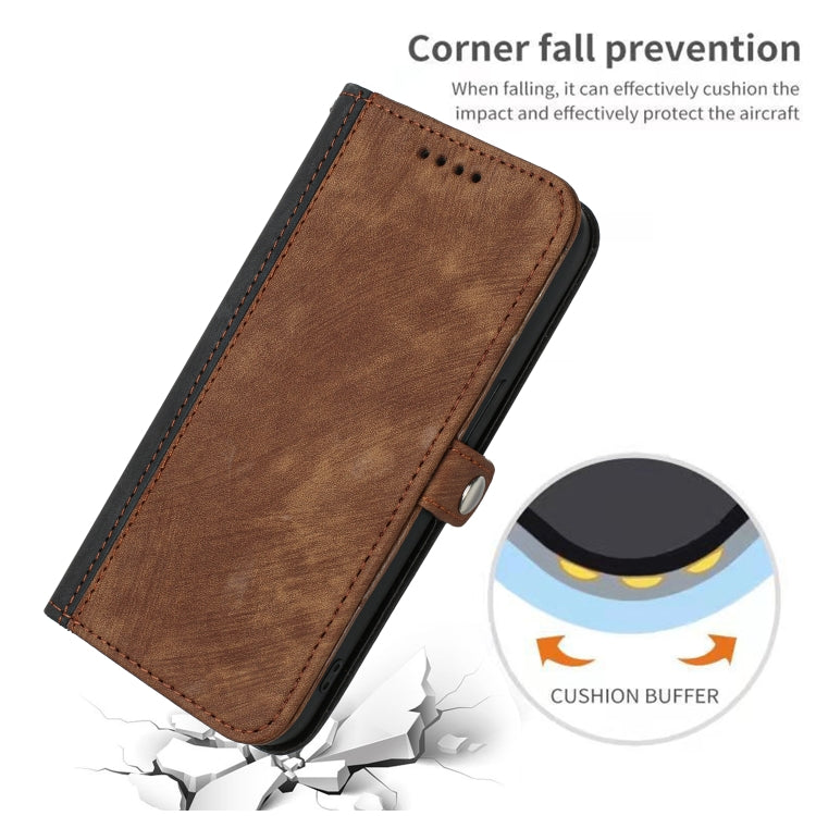 For Samsung Galaxy A22 5G Side Buckle Double Fold Hand Strap Leather Phone Case(Brown) - free shipping - PMC TechLife - Order now!