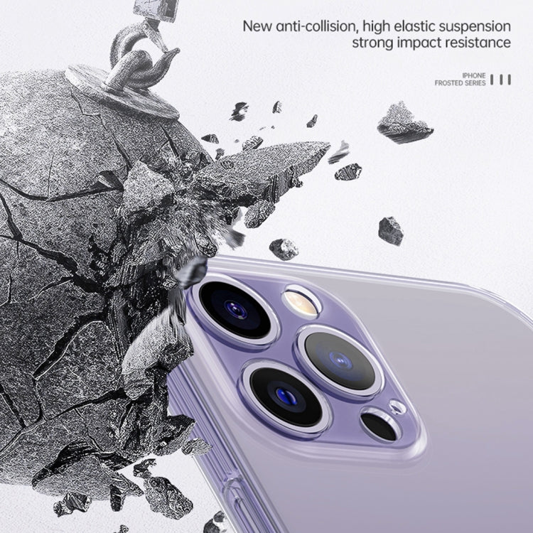 For iPhone 14 Pro Max SULADA Frosted Series Shockproof TPU Protective Case(Transparent) - iPhone 14 Pro Max Cases by SULADA | Online Shopping South Africa | PMC TechLife | Buy Now Pay Later Mobicred