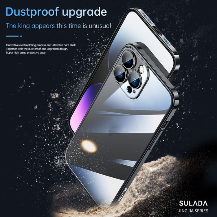 For iPhone 14 Pro Max SULADA Hard PC Shockproof Phone Case(Gold) - free shipping - PMC TechLife - Order now!