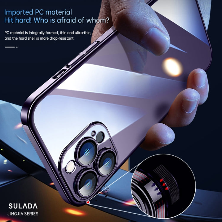 For iPhone 14 Pro Max SULADA Hard PC Shockproof Phone Case(Gold) - free shipping - PMC TechLife - Order now!