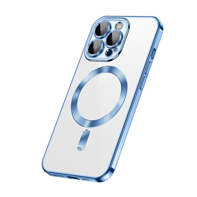 For iPhone 14 Pro SULADA Plating TPU Shockproof Phone Soft Case(Blue) - iPhone 14 Pro Cases by SULADA | Online Shopping South Africa | PMC TechLife | Buy Now Pay Later Mobicred