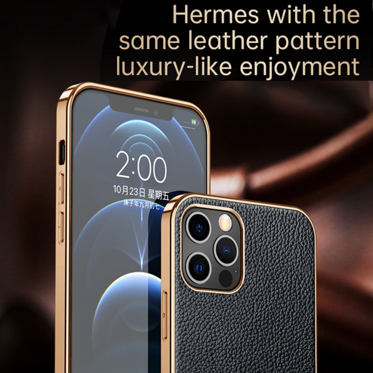 For iPhone 14 SULADA Shockproof TPU + Handmade Leather Phone Case(Borwn) - iPhone 14 Cases by SULADA | Online Shopping South Africa | PMC TechLife | Buy Now Pay Later Mobicred
