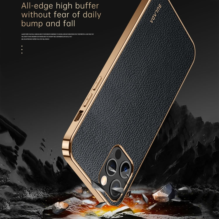For iPhone 14 Pro Max SULADA Shockproof TPU + Handmade Leather Phone Case(Borwn) - iPhone 14 Pro Max Cases by SULADA | Online Shopping South Africa | PMC TechLife