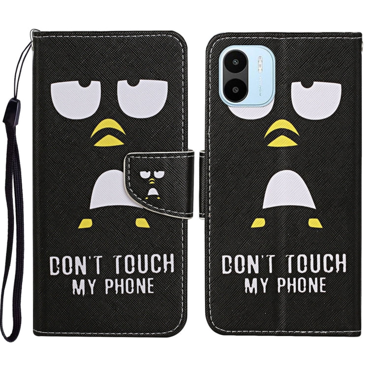 For Xiaomi Redmi A1 Colored Drawing Pattern Leather Phone Case(Penguin) - free shipping - PMC TechLife - Order now!