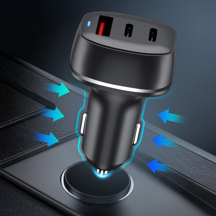 ACC-579 53W USB+ Dual USB-C/Type-C Fast Charge Car Charger(Black) - Car Charger by PMC Jewellery | Online Shopping South Africa | PMC Jewellery