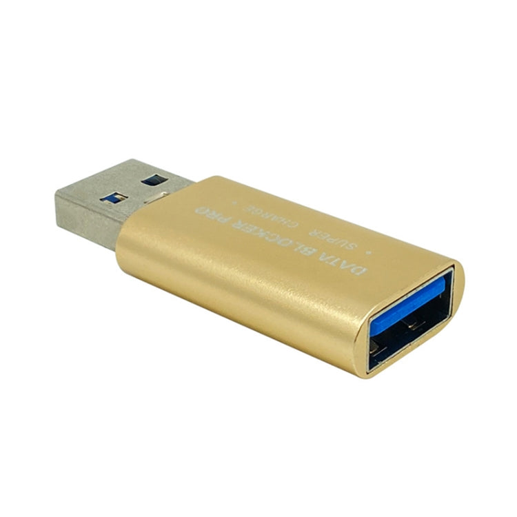 GE06 USB Data Blocker Fast Charging Connector(Gold) - Converter & Adapter by PMC Jewellery | Online Shopping South Africa | PMC Jewellery