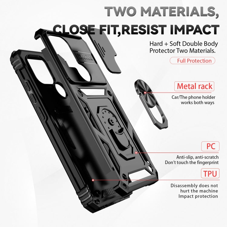 For Xiaomi Redmi A1/A1+ Sliding Camshield Holder Phone Case(Black) - free shipping - PMC TechLife - Order now!