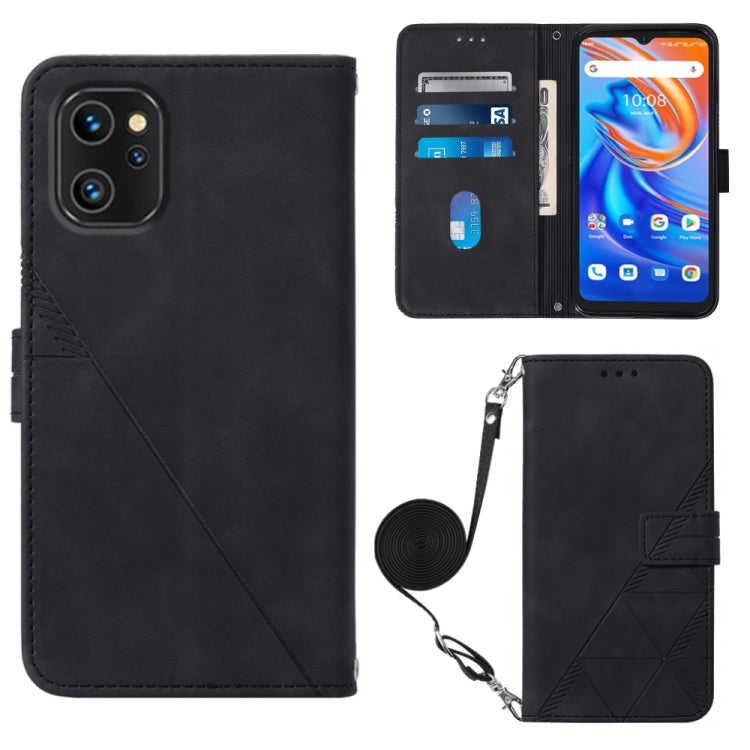 For UMIDIGI A13 / A13 Pro / A13S Crossbody 3D Embossed Flip Leather Phone Case(Black) - More Brand by PMC TechLife | Online Shopping South Africa | PMC TechLife | Buy Now Pay Later Mobicred