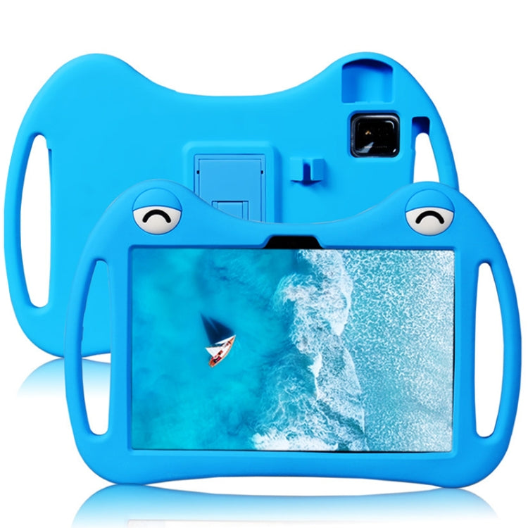 For TCL Tab 10s 5G Cartoon Silicone Shockproof Protective Tablet Case with Stand & Pen Slot(Blue) - Others by PMC Jewellery | Online Shopping South Africa | PMC Jewellery