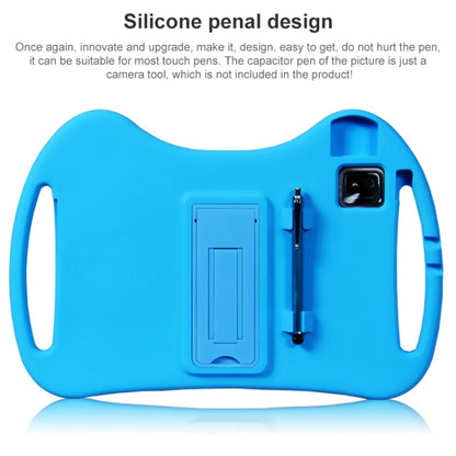 For TCL Tab 10s 5G Cartoon Silicone Shockproof Protective Tablet Case with Stand & Pen Slot(Blue) - Others by PMC Jewellery | Online Shopping South Africa | PMC Jewellery