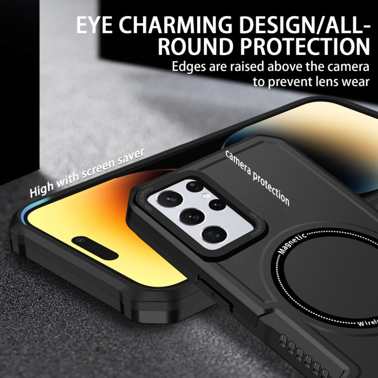 For Samsung Galaxy S23+ 5G MagSafe Shockproof Armor Phone Case(Black) - Galaxy S23+ 5G Cases by PMC TechLife | Online Shopping South Africa | PMC TechLife