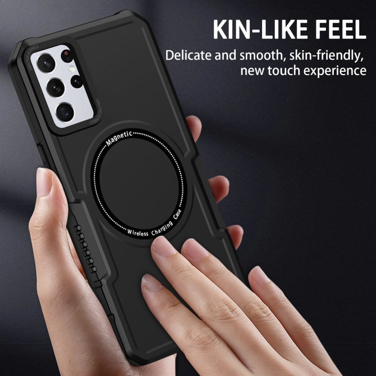 For Samsung Galaxy S23+ 5G MagSafe Shockproof Armor Phone Case(Black) - Galaxy S23+ 5G Cases by PMC TechLife | Online Shopping South Africa | PMC TechLife