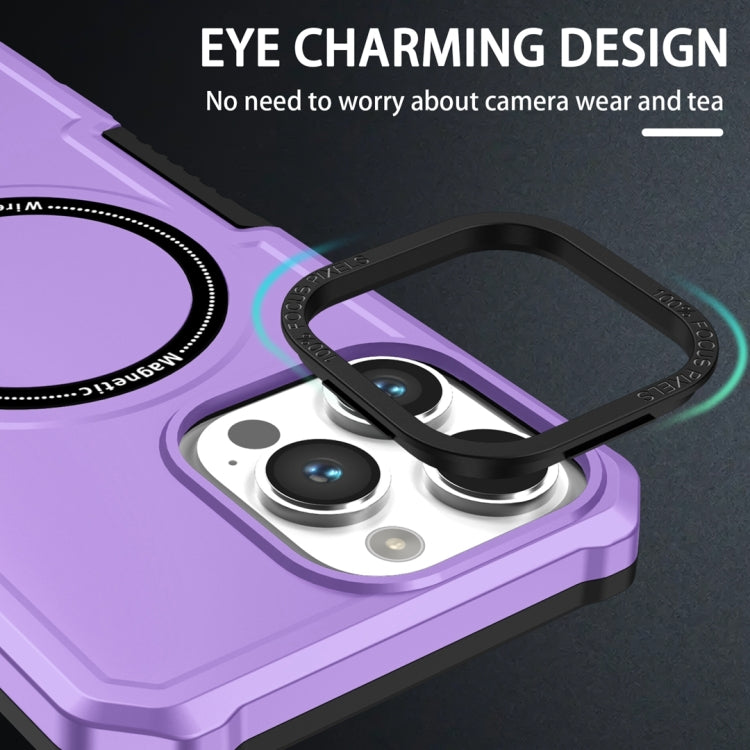 For Samsung Galaxy S20 FE MagSafe Shockproof Armor Phone Case(Purple) - Galaxy S20 FE Cases by PMC TechLife | Online Shopping South Africa | PMC TechLife