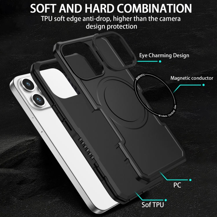 For Samsung Galaxy S22 5G MagSafe Shockproof Armor Phone Case(Black) - Galaxy S22 5G Cases by PMC TechLife | Online Shopping South Africa | PMC TechLife