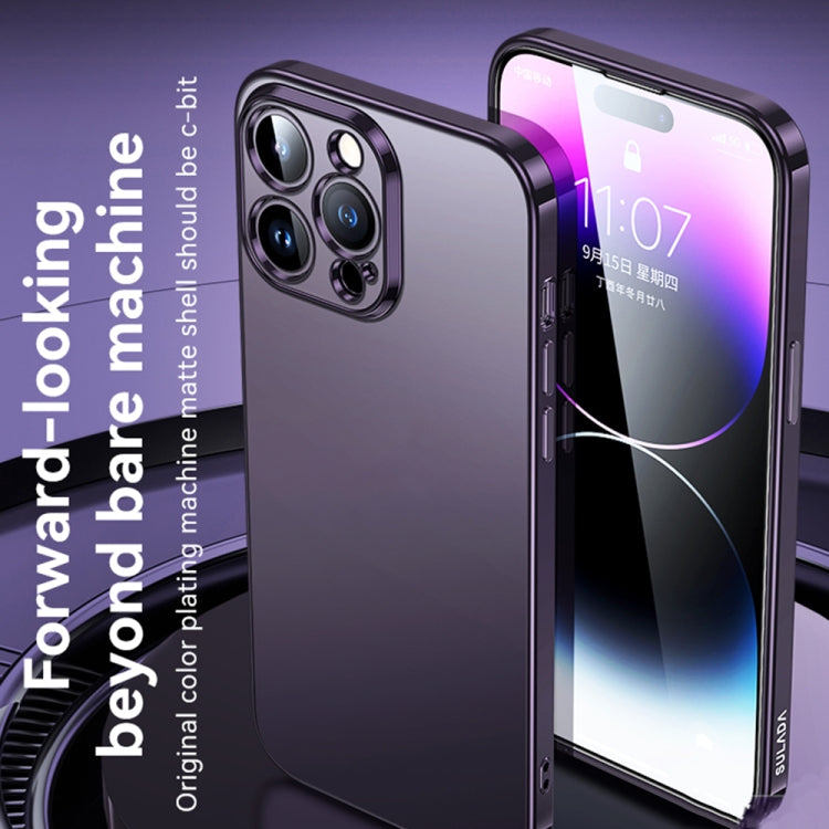 For iPhone 14 Pro Max SULADA Electroplating Frosted All-inclusive TPU Phone Case(Gold) - iPhone 14 Pro Max Cases by SULADA | Online Shopping South Africa | PMC TechLife