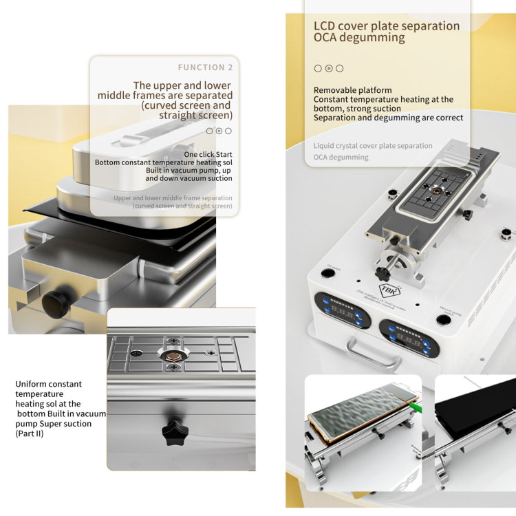 TBK 258S Intelligent Multi-function UV Cured Disassembly Machine, Plug:AU Plug - free shipping - PMC TechLife - Order now!