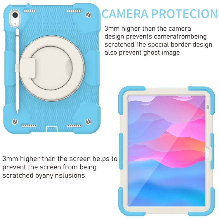 For iPad 2025 / 2022 360 Rotation PC+Silicone Tablet Case(Sky Blue) - iPad 2025 / 2022 Cases by PMC TechLife | Online Shopping South Africa | PMC TechLife | Buy Now Pay Later Mobicred