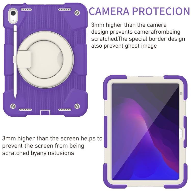 For iPad 2025 / 2022 360 Rotation PC+Silicone Tablet Case(Catharanthus Roseus) - iPad 2025 / 2022 Cases by PMC TechLife | Online Shopping South Africa | PMC TechLife | Buy Now Pay Later Mobicred