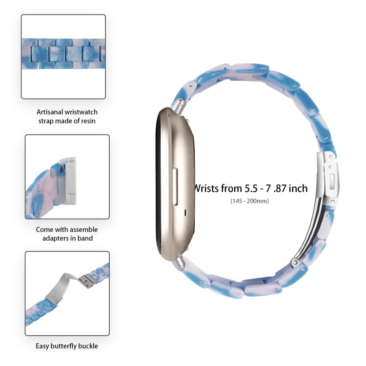 For Fitbit Versa 4 / Sense 2 Universal Resin Watch Band(Blue Pink) - free shipping - PMC TechLife - Order now!