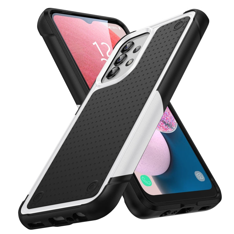 For Samsung Galaxy A13 4G PC + TPU Shockproof Protective Phone Case(White+Black) - free shipping - PMC TechLife - Order now!