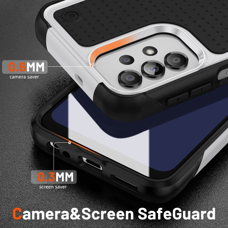 For Samsung Galaxy A13 4G PC + TPU Shockproof Protective Phone Case(White+Black) - free shipping - PMC TechLife - Order now!
