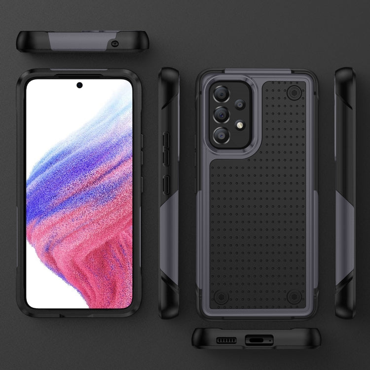 For Samsung Galaxy A53 5G PC + TPU Shockproof Protective Phone Case(Grey+Black) - free shipping - PMC TechLife - Order now!