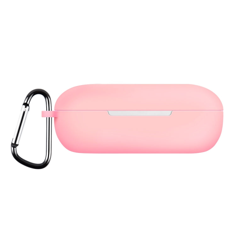 For Huawei FreeBuds SE Pure Color Bluetooth Earphone Silicone Case with Hook(Pink) - Huawei Earphone Case by PMC TechLife | Online Shopping South Africa | PMC TechLife | Buy Now Pay Later Mobicred