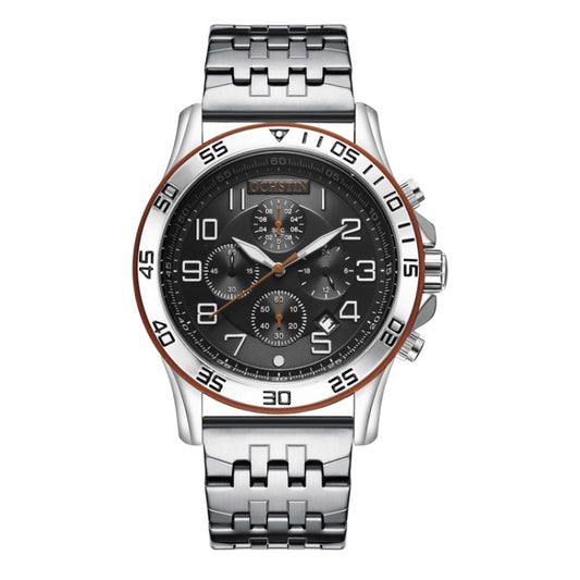 OCHSTIN 7258 Fashion Steel Strap Multifunctional Quartz Men Watch(Silver) - Metal Strap Watches by OCHSTIN | Online Shopping South Africa | PMC Jewellery | Buy Now Pay Later Mobicred