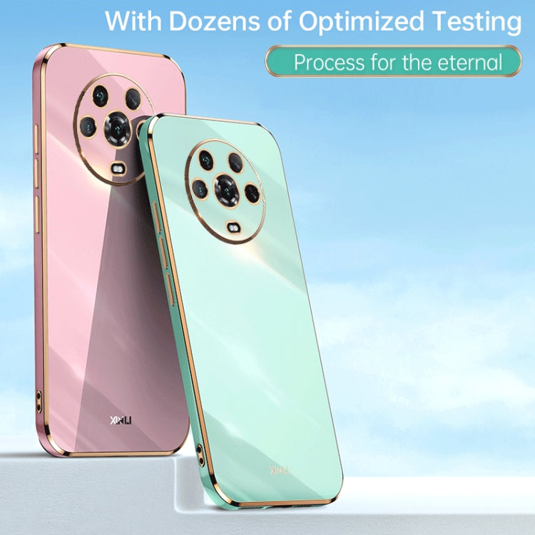 For Honor X8 5G XINLI Straight Edge 6D Electroplate TPU Phone Case(Cherry Purple) - free shipping - PMC TechLife - Order now!