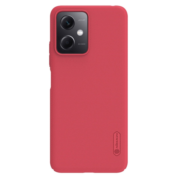For Xiaomi Redmi Note 12 China NILLKIN Frosted PC Phone Case(Red) - Note 12 Cases by NILLKIN | Online Shopping South Africa | PMC Jewellery