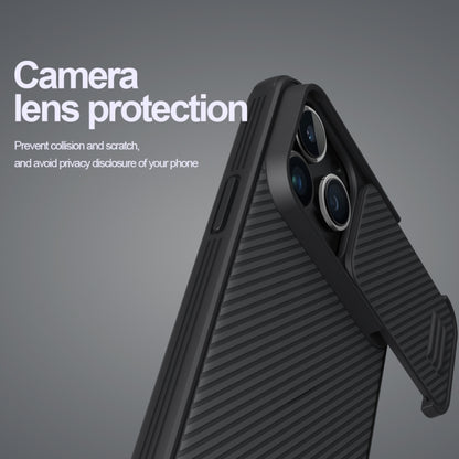 For iPhone 14 Pro Max NILLKIN CamShield S PC Phone Case(Black) - iPhone 14 Pro Max Cases by NILLKIN | Online Shopping South Africa | PMC Jewellery | Buy Now Pay Later Mobicred