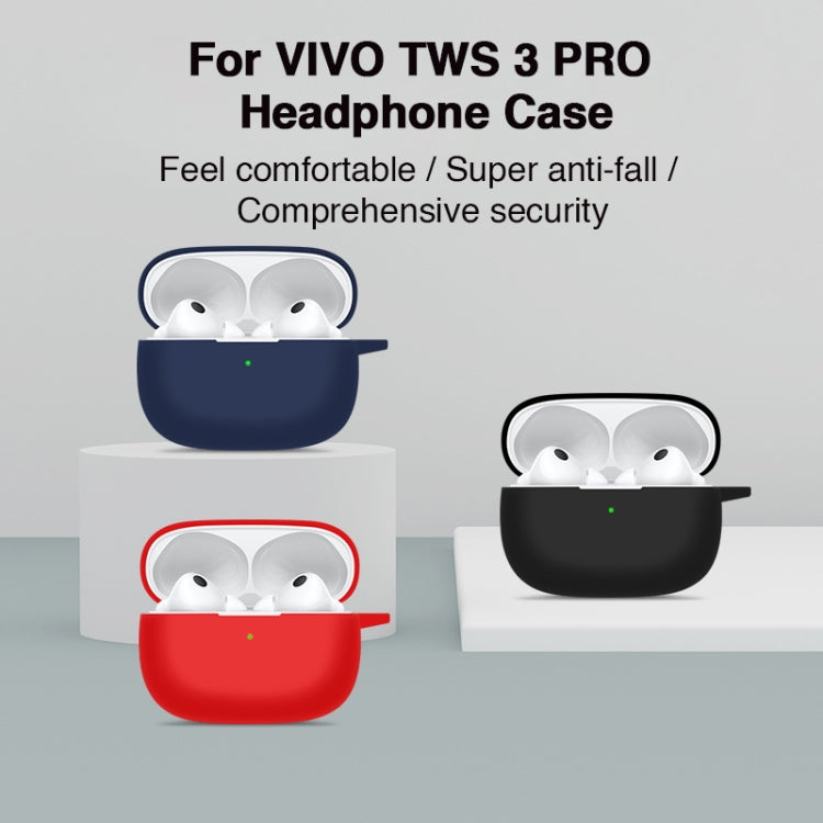 For vivo TWS 3 Pro Silicone Earphone Protective Case(Red) - Other Earphone Case by PMC TechLife | Online Shopping South Africa | PMC TechLife