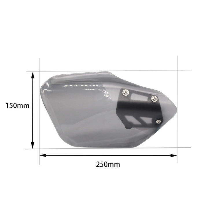 For BMW K1600B K1600GT MO-HS005 Motorcycle Windshield Hand Guards Protectors(Grey) - Ornamental Parts by PMC Jewellery | Online Shopping South Africa | PMC Jewellery