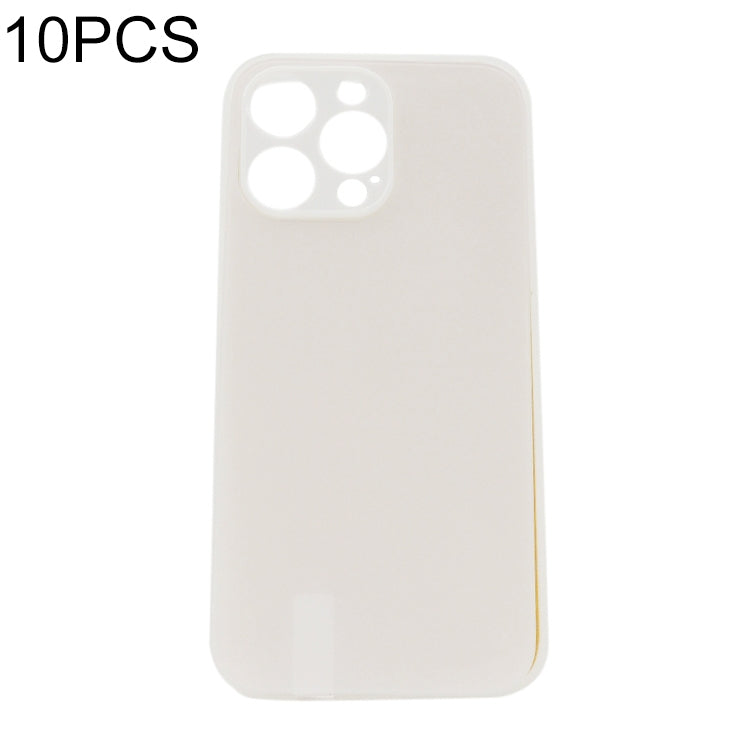 For iPhone 14 Pro Max 10pcs Thermal Transfer Glass Phone Case(Transparent) - free shipping - PMC TechLife - Order now!