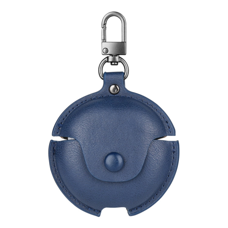 For Huawei FreeBuds 4i / 5i Business Leather Earphone Protective Case with Hook(Blue) - Huawei Earphone Case by PMC TechLife | Online Shopping South Africa | PMC TechLife | Buy Now Pay Later Mobicred