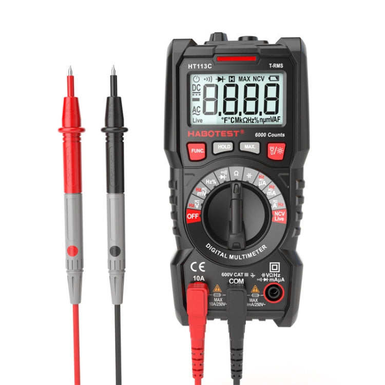 HABOTEST HT113C Automatic Range High-precision Digital Multimeter - free shipping - PMC TechLife - Order now!