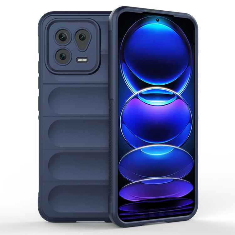For Xiaomi 13 Magic Shield TPU + Flannel Phone Case(Dark Blue) - free shipping - PMC TechLife - Order now!