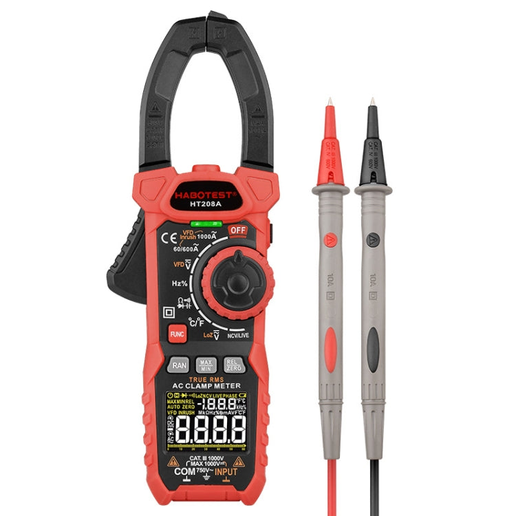 HABOTEST HT208A 1000A Clamp Multi-Function Anti-burning Digital Multimeter - free shipping - PMC TechLife - Order now!
