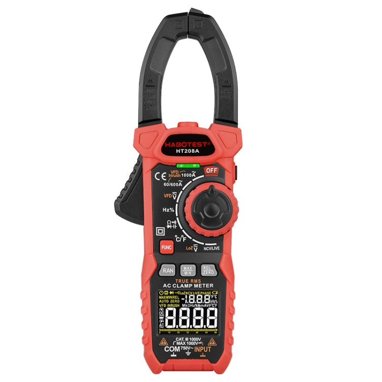 HABOTEST HT208A 1000A Clamp Multi-Function Anti-burning Digital Multimeter - free shipping - PMC TechLife - Order now!
