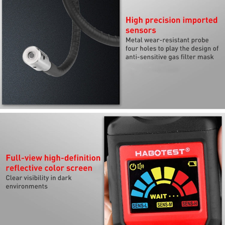 HABOTEST HT601B Combustible Gas Detector Thousand Battery Model with Numerical Display - Gas Monitor by HABOTEST | Online Shopping South Africa | PMC TechLife | Buy Now Pay Later Mobicred