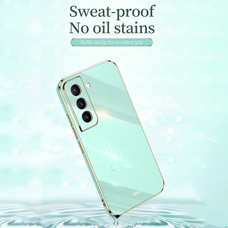 For Samsung Galaxy S21+ 5G XINLI Straight Edge 6D Electroplate TPU Phone Case(Celestial Blue) - free shipping - PMC TechLife - Order now!