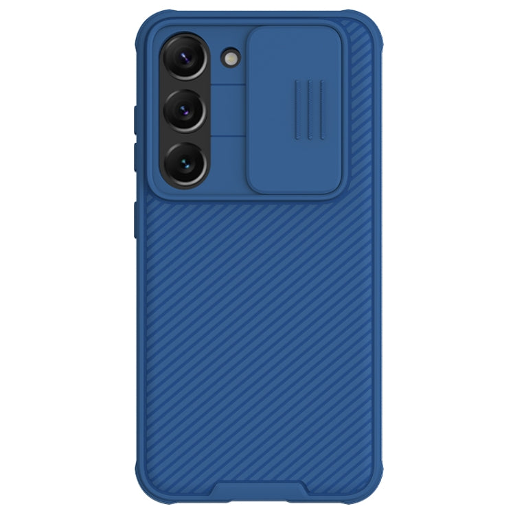 For Samsung Galaxy S23 5G NILLKIN Black Mirror Pro Series Camshield Phone Case(Blue) - Galaxy S23 5G Cases by NILLKIN | Online Shopping South Africa | PMC Jewellery