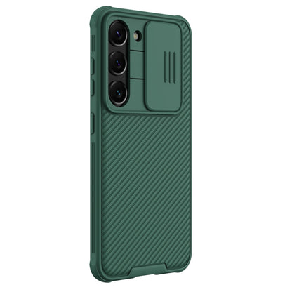 For Samsung Galaxy S23 5G NILLKIN Black Mirror Pro Series Camshield Phone Case(Green) - Galaxy S23 5G Cases by NILLKIN | Online Shopping South Africa | PMC Jewellery