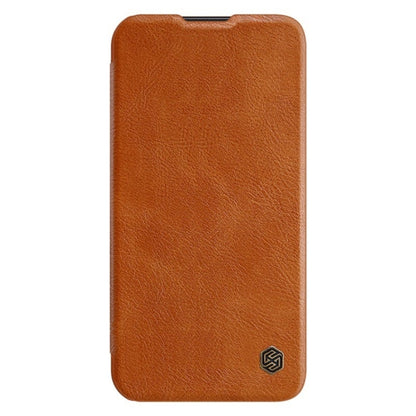 For Samsung Galaxy S23+ 5G NILLKIN QIN Series Pro Sliding Camera Cover Design Leather Phone Case(Brown) - Galaxy S23+ 5G Cases by NILLKIN | Online Shopping South Africa | PMC Jewellery