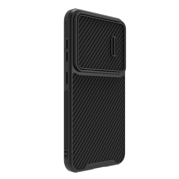 For Samsung Galaxy S23+ 5G NILLKIN Synthetic Fiber Camshield Phone Case(Black) - Galaxy S23+ 5G Cases by NILLKIN | Online Shopping South Africa | PMC Jewellery