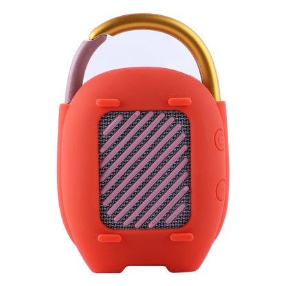 For JBL Clip 4 Wireless Bluetooth Speaker Silicone Protective Case(Red) - Protective Case by PMC Jewellery | Online Shopping South Africa | PMC Jewellery