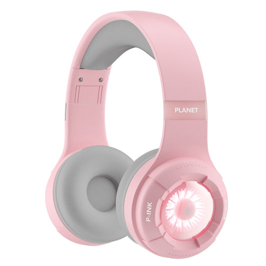 KE25 RGB Light Wireless Stereo Music Bluetooth Headset(Pink) - Headset & Headphone by PMC Jewellery | Online Shopping South Africa | PMC Jewellery