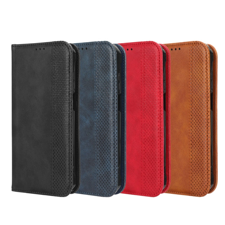 For Xiaomi Poco X5 5G / Redmi Note 12 5G Magnetic Buckle Retro Texture Leather Phone Case(Red) - free shipping - PMC TechLife - Order now!