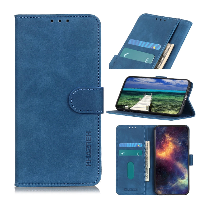 For Xiaomi Poco X5 5G / Redmi Note 12 5G KHAZNEH Retro Texture Flip Leather Phone Case(Blue) - free shipping - PMC TechLife - Order now!