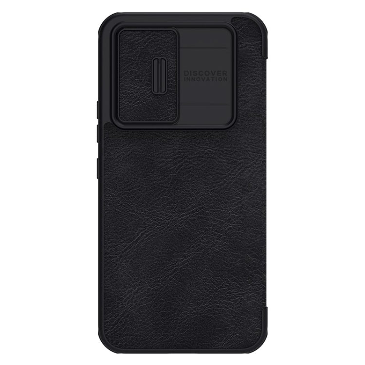 For Samsung Galaxy A54 5G NILLKIN QIN Series Pro Sliding Camera Cover Design Leather Phone Case(Black) - Galaxy Phone Cases by NILLKIN | Online Shopping South Africa | PMC Jewellery